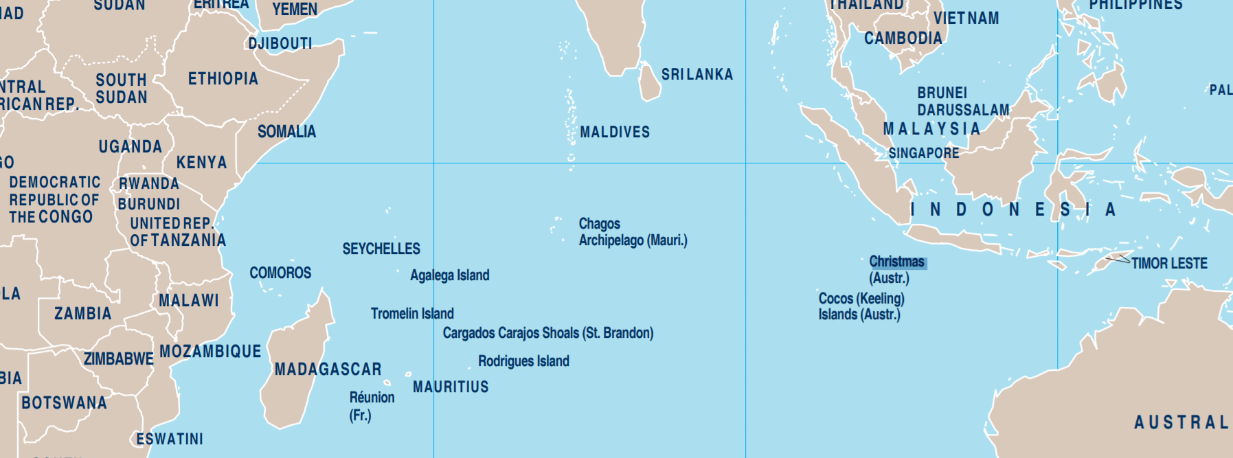 Chagos Archipelago presented as Mauritian territory